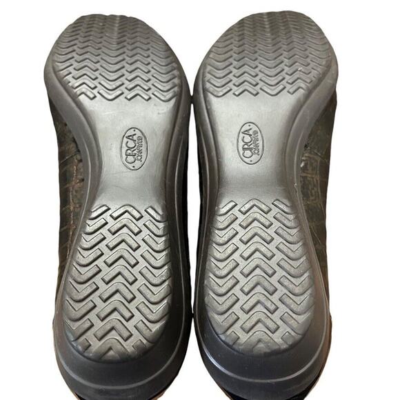 Circa Joan & David Luxe Finton Patent Leather Wedge Square Toe Shoes Loafer 10.5 - Picture 15 of 16